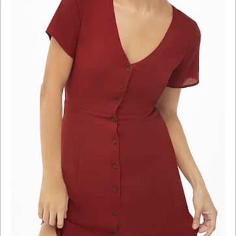 Forever 21 button front mini dress